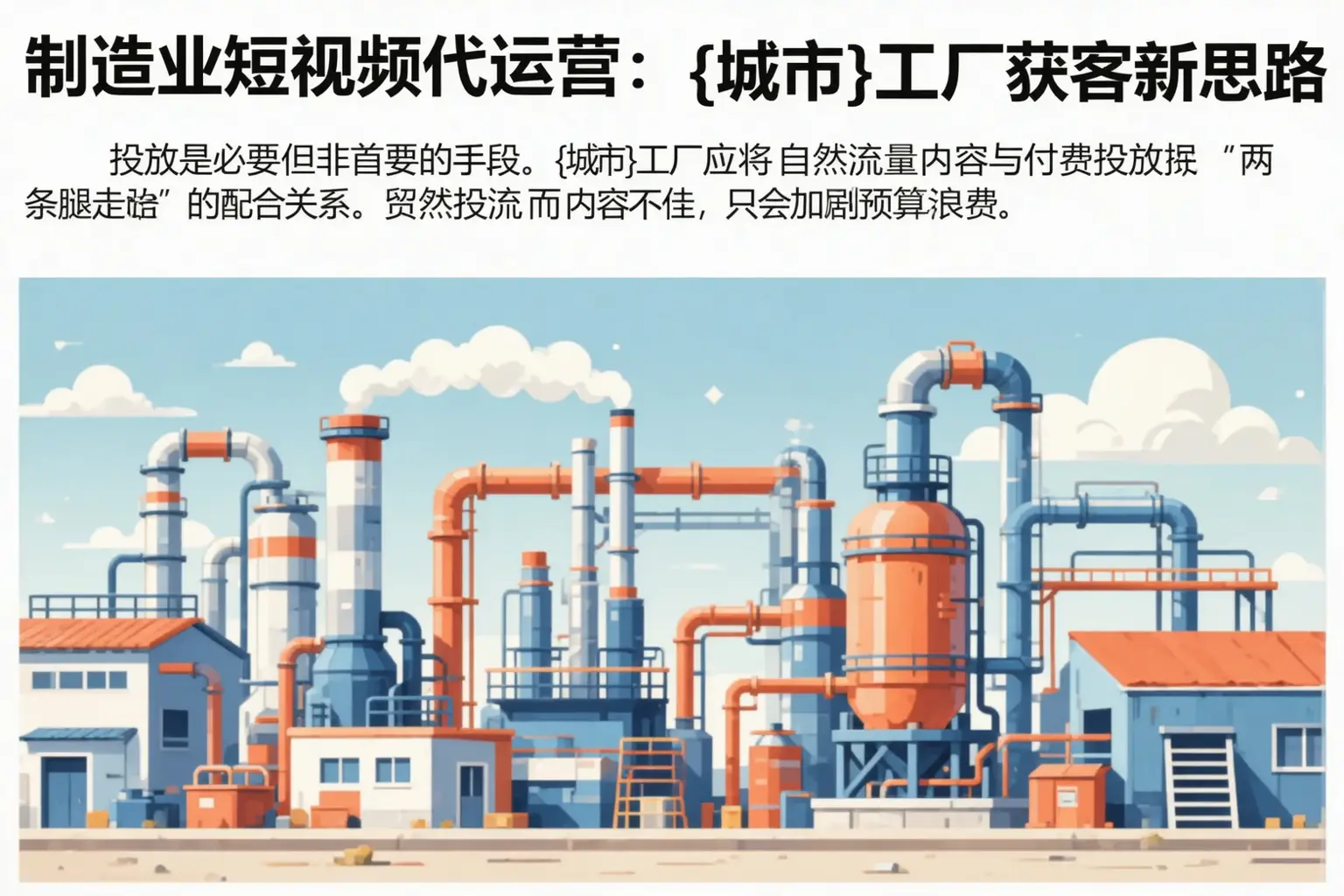 制造业短视频代运营：建始工厂获客新思路